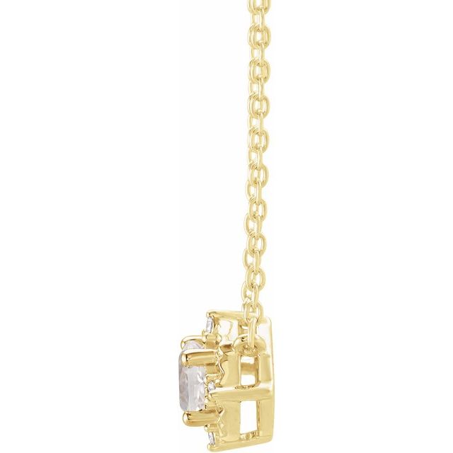 14k-yellow-gold--lab-grown-white-sapphire-&-.04-ctw-natural-diamond-halo-style-18"-necklace
