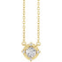 14k-yellow--lab-grown-white-sapphire-&-.04-ctw-natural-diamond-halo-style-18"-necklace