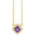 14k-yellow-natural-amethyst-&-.04-ctw-natural-diamond-halo-style-18"-necklace