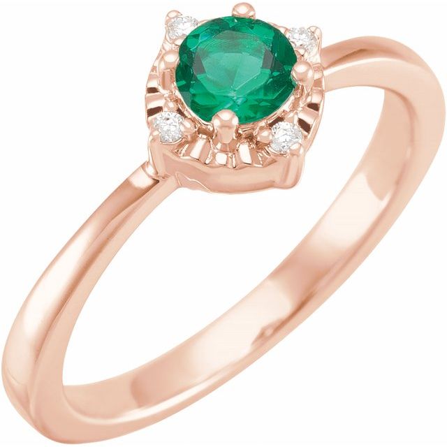 14k-rose-gold-lab-grown-emerald-4.5-mm