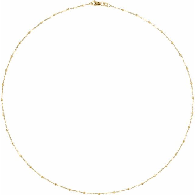 14k-yellow-.-faceted-beaded-cable-16"-chain