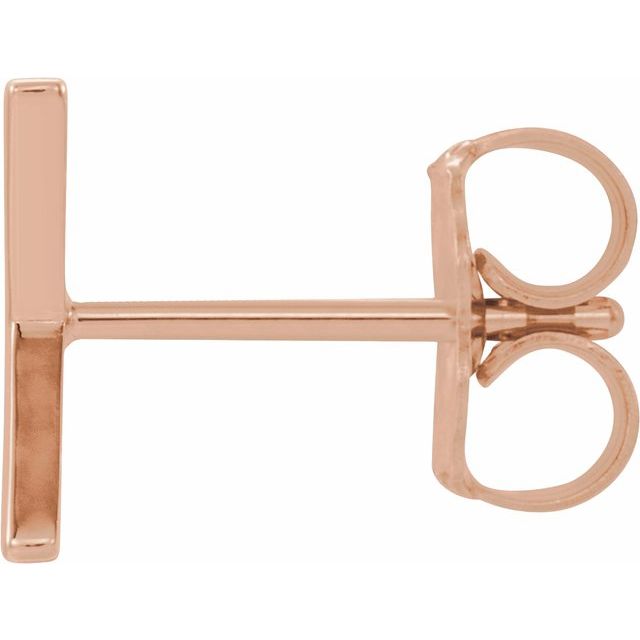 14k-rose-gold-single-initial-x-earring