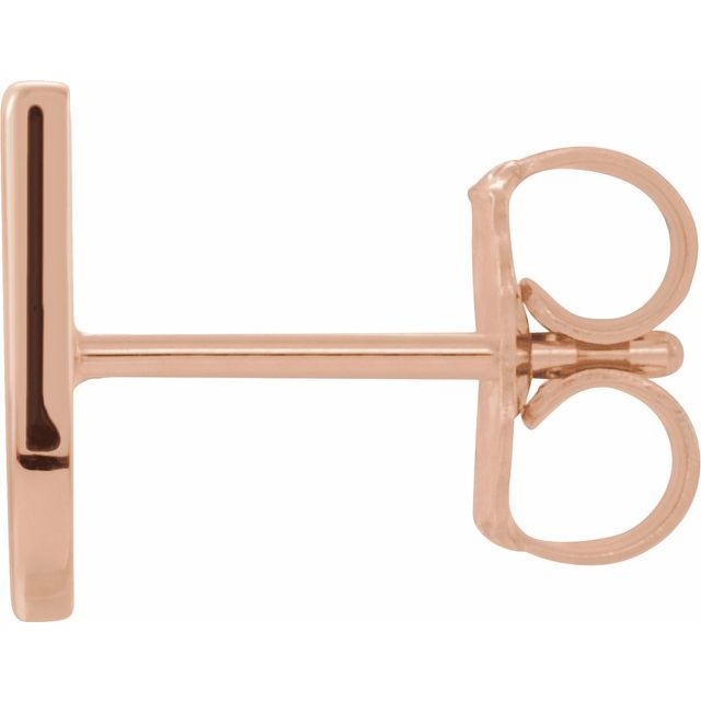 14k-rose-gold-single-initial-u-earring