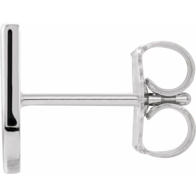 14k-white-gold-single-initial-u-earring