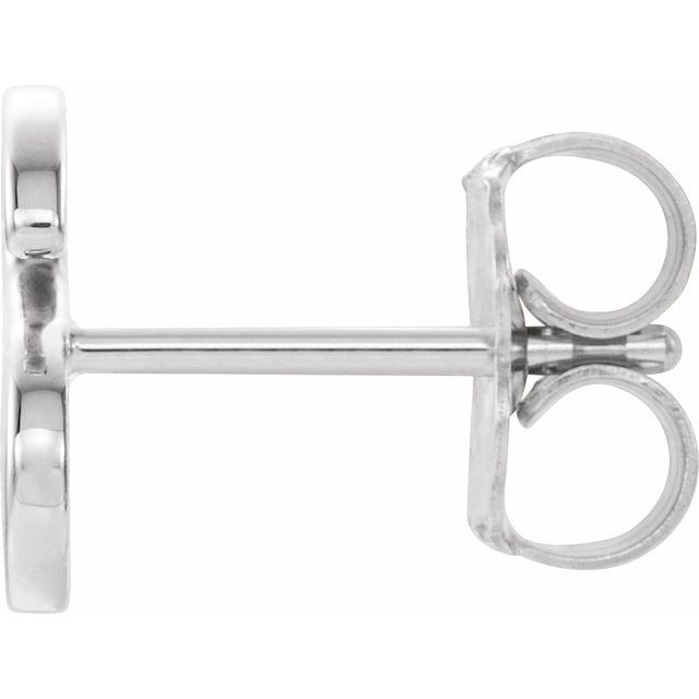 platinum-single-initial-s-earring