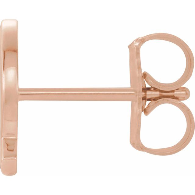 14k-rose-gold-single-initial-q-earring