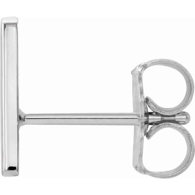 platinum-single-initial-a-earring
