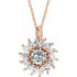 14k-rose-natural-white-sapphire-&-5/8-ctw-natural-diamond-halo-style-16-18"-necklace
