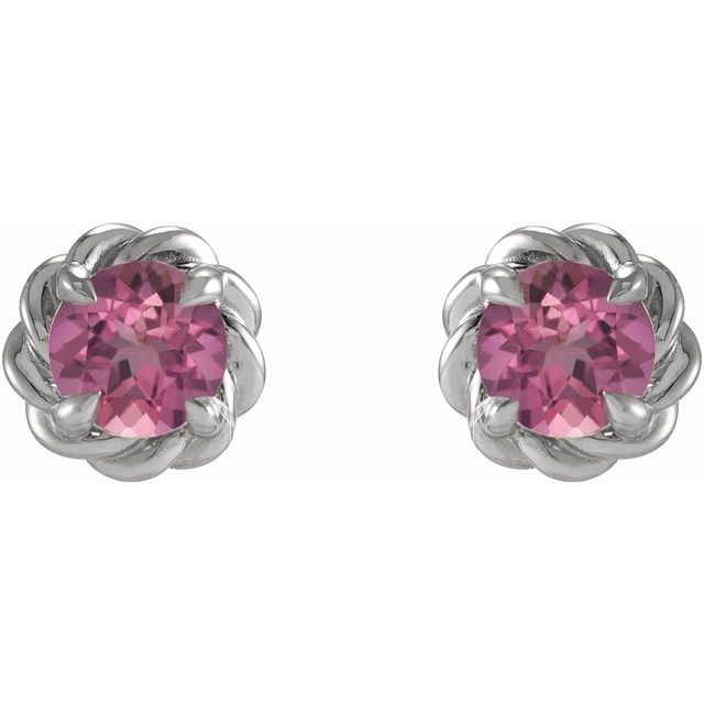 sterling-silver--natural-pink-tourmaline-claw-prong-rope-earrings