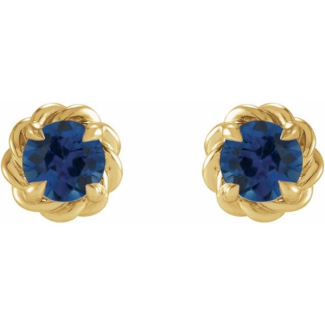14k-yellow--lab-grown-blue-sapphire-claw-prong-rope-earrings