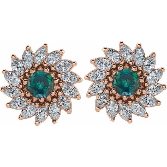 Sterling Silver|Natural Emerald|4 mm