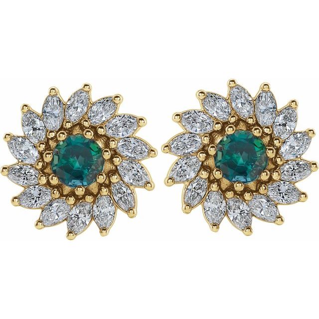 Sterling Silver|Natural Emerald|4 mm