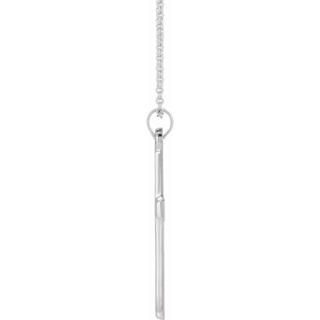 14k-white-cross-18"-necklace