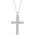 14k-white-cross-18"-necklace