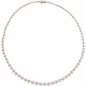 6 3/4 ct Lab-Grown Diamond Line Necklace