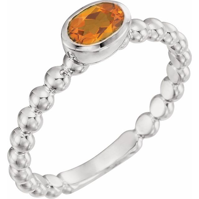 14k-white-natural-citrine-family-stackable-ring