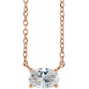 3/8 ct Diamond Solitaire Necklace