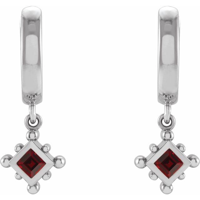 sterling-silver-natural-mozambique-garnet-beaded-bezel-set-hoop-earrings