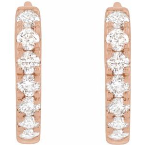 1/5 ct Lab-Grown Diamond Hoop Earrings
