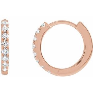 1/5 ct Lab-Grown Diamond Hoop Earrings