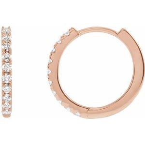 1/5 ct Lab-Grown Diamond Hoop Earrings