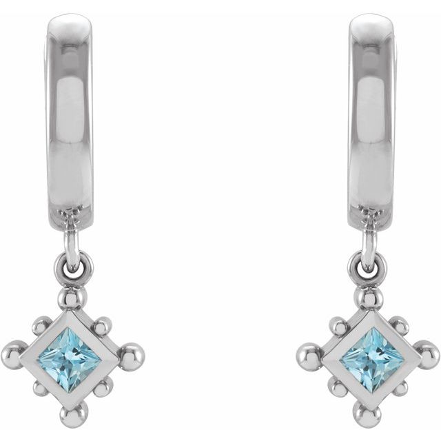 14k-white-natural-aquamarine-beaded-bezel-set-hoop-earrings