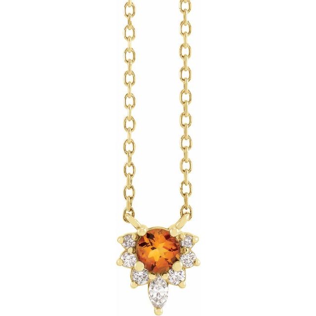 14k-yellow-natural-citrine-&-.08-ctw-natural-diamond-18"-necklace