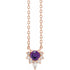 14k-rose-natural-amethyst-&-.08-ctw-natural-diamond-18"-necklace