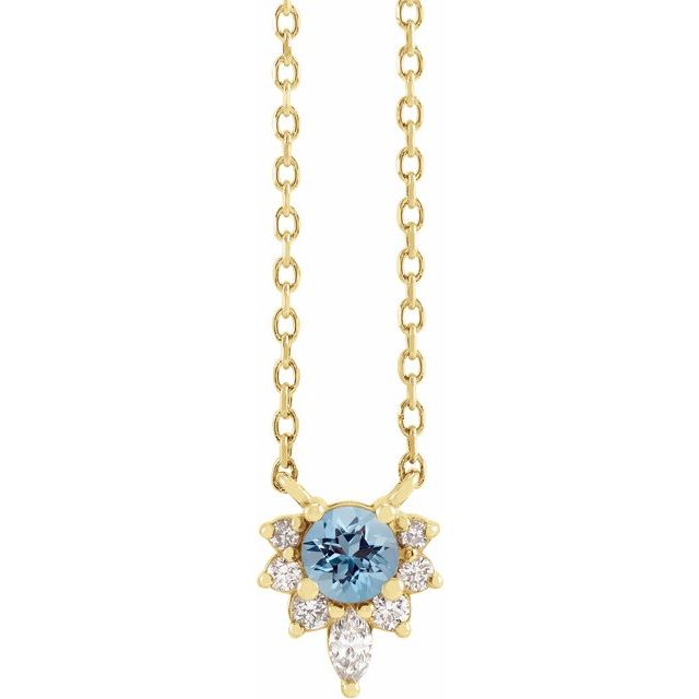 14k-yellow-natural-aquamarine-&-.08-ctw-natural-diamond-18"-necklace