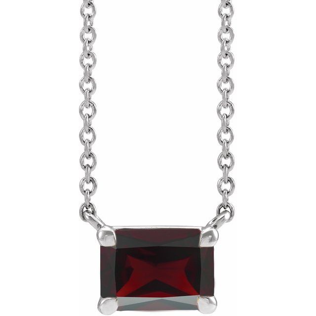 sterling-silver-natural-mozambique-garnet-18"-necklace