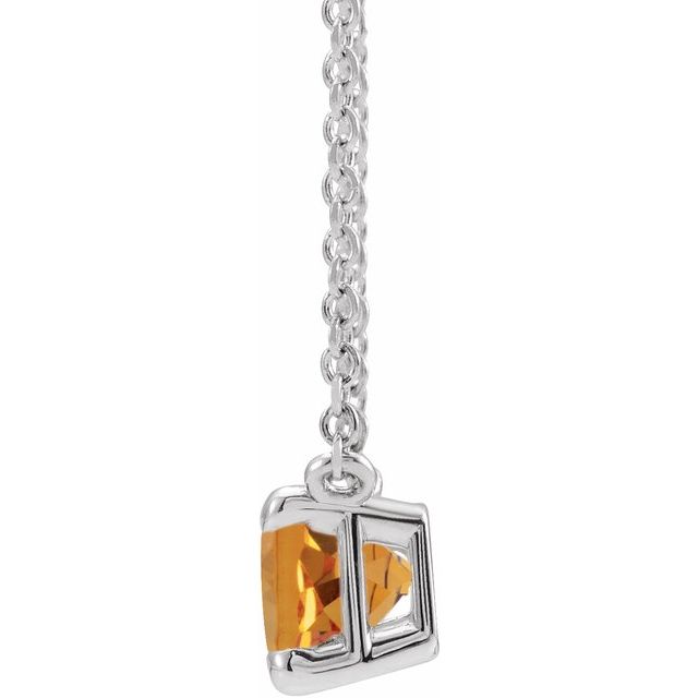 sterling-silver-natural-citrine-18"-necklace