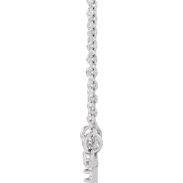 14k-white-1/10-ctw--lab-grown-diamond-sideways-cross-16-18"-necklace