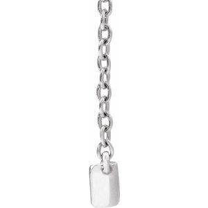 3/8 ct Lab-Grown Diamond Lab-Grown Bar Necklace
