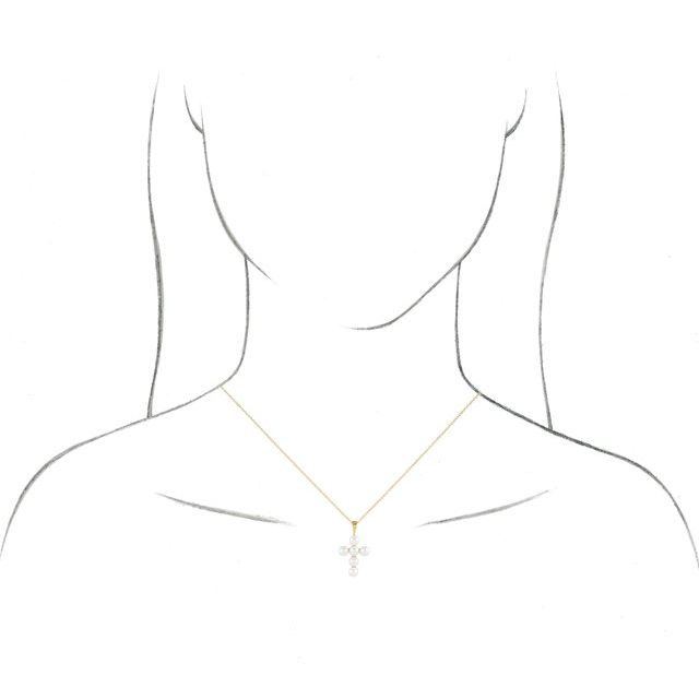 14k-white-cultured-white-freshwater-pearl-cross-16-18"-necklace
