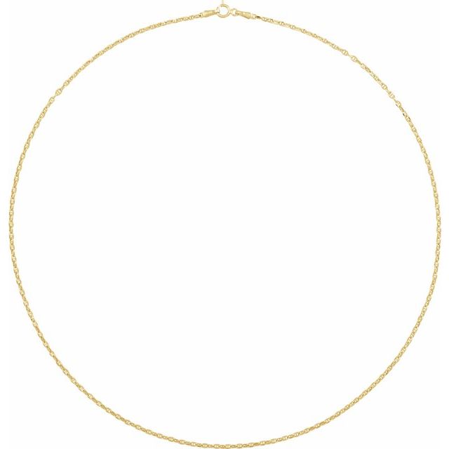 14k-yellow--hollow-diamond-cut-anchor-7"-chain