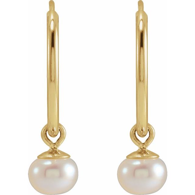 14k-yellow-cultured-white-freshwater-pearl--endless-hoop-earrings