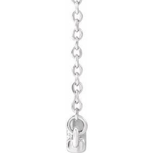 1/3 ct Diamond Accented Bar Necklace