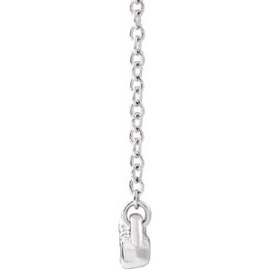 1/3 ct Diamond Accented Bar Necklace