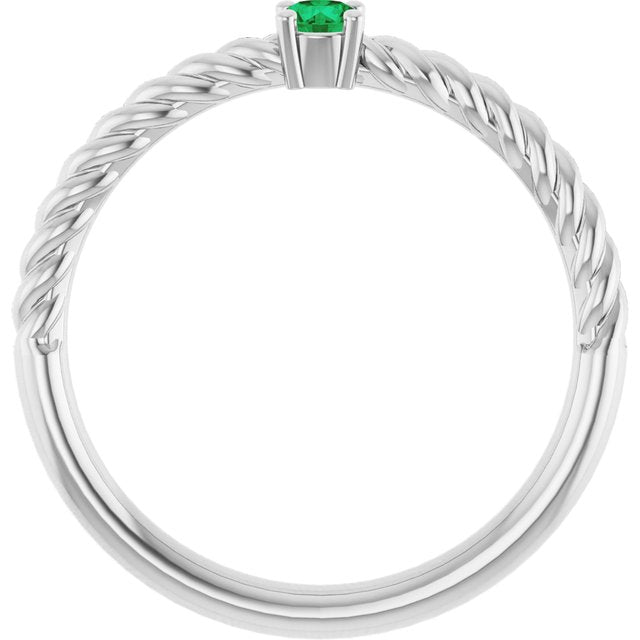 sterling-silver--lab-grown-emerald-solitaire-rope-ring