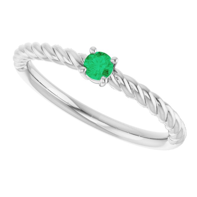 sterling-silver--lab-grown-emerald-solitaire-rope-ring