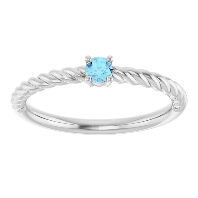 14k-white--natural-aquamarine-solitaire-rope-ring