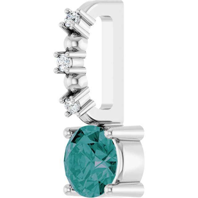 sterling-silver-imitation-alexandrite-&-.01-ctw-natural-diamond-charm/pendant