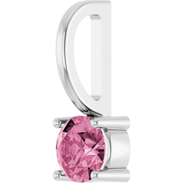 14k-white-imitation-pink-tourmaline-solitaire-charm/pendant
