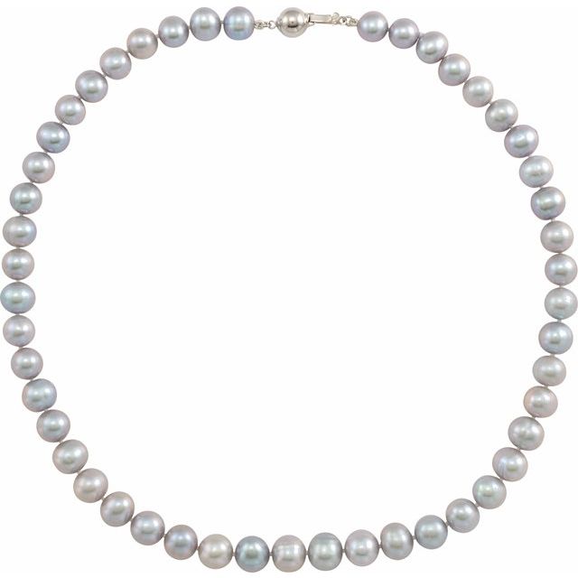 sterling-silver-cultured-gray-freshwater-pearl-18"-necklace