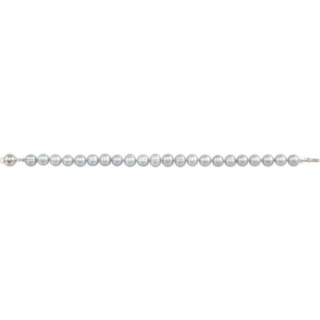 sterling-silver-cultured-gray-freshwater-pearl-7-1/2"-bracelet