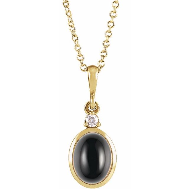 14k-yellow--natural-black-onyx-&-.03-ct-natural-diamond-16-18"-necklace