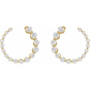 7/8 ct Diamond Front-Back Earrings