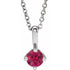 14k-white--natural-ruby-solitaire-16-18"-necklace