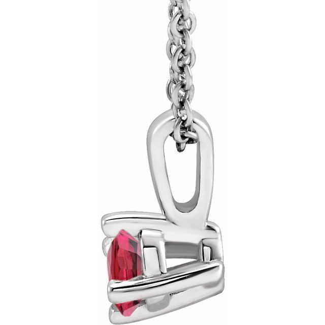 14k-white--natural-ruby-solitaire-16-18"-necklace