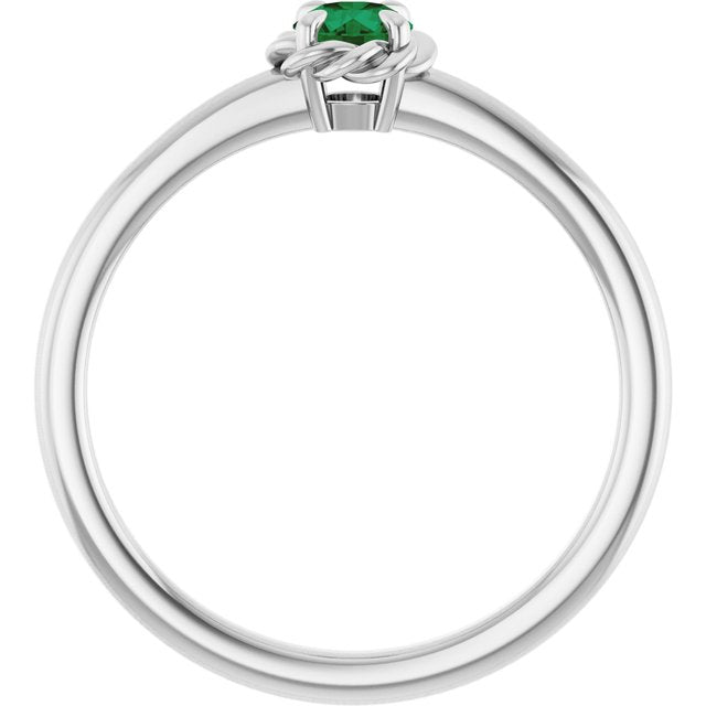 14k-white-natural-emerald-solitaire-rope-ring